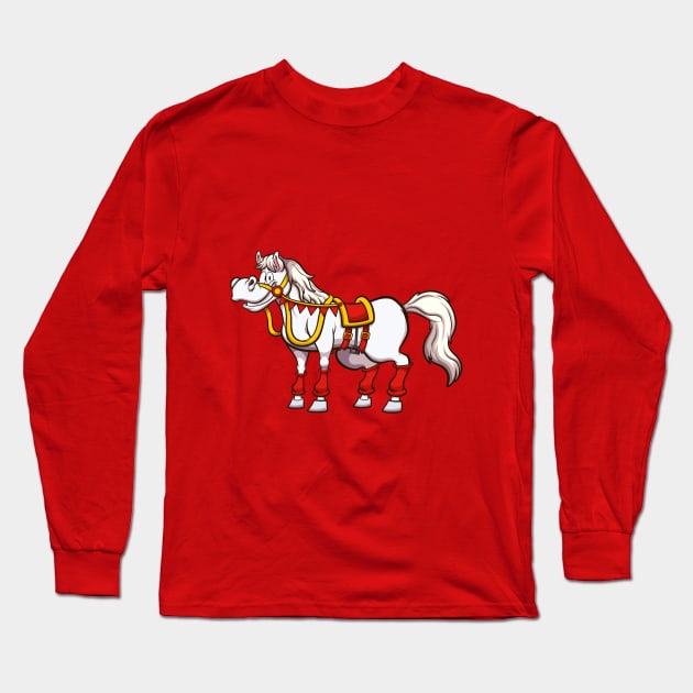 Saint Nicholas Horse Long Sleeve T-Shirt by TheMaskedTooner